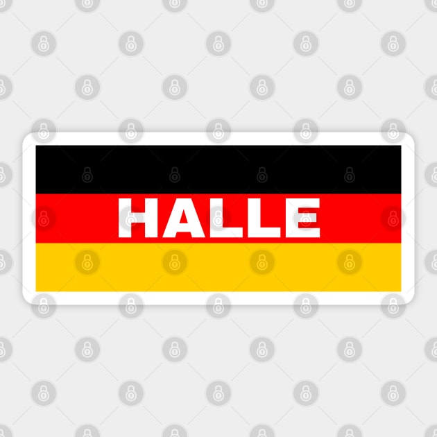 Halle City in German Flag Sticker by aybe7elf